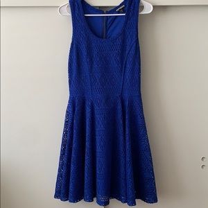 Blue lace dress